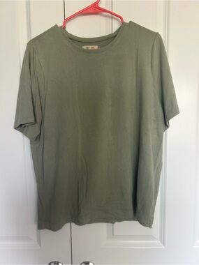 Women’s Madewrll Olive Green Crew Neck T-Shirt